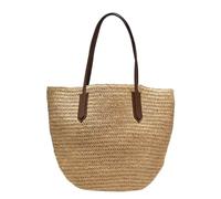 Acunny Stroh Handtasche Damen Große, Strohtasche Umhängetasche Reißverschluss Umhängetasche Strohtasche Korbtaschen Für Reisen Urlaub, Arbeit, Outdoor, Shopper