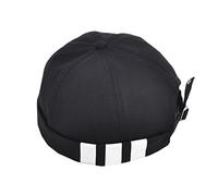 ACVIP Unisex Frühling Sommer Tricolor Einfach Bikermütze Coco Cap Dockercap(Schwarz)