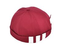ACVIP Unisex Frühling Sommer Tricolor Einfach Bikermütze Coco Cap Dockercap(Weinrot)