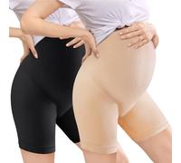 ACWOO Schwangerschaftsslip Umstandsslips, 2PC Damen Seamless Umstands Schwangerschaft Unterhose, Unterhosen für Schwangere, Shorts Umstandsslip Hohe Taille für Komfort（2XL）