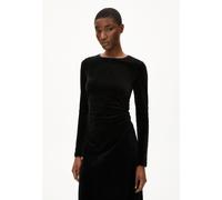 ADAAJA VELVET | Jerseykleid aus Bio-Baumwoll Mix - schwarz (L)