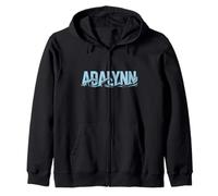 Adalynn Sea Waves - Personalisierter Name Ocean Beach Art Kapuzenjacke