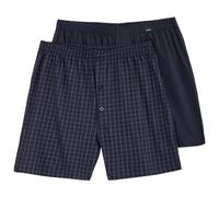 ADAMO 2er-Pack Boxershorts Übergröße Navy/kariert, deutsche Wäschegröße:8