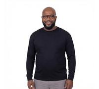 ADAMO Basic Shirt Herren Langarm schwarz Rundhals bis Übergröße 12XL, Größe:4XL