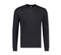 ADAMO Basic Shirt Herren langarm schwarz Rundhals bis Übergröße 12XL, Größe:12XL