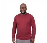 ADAMO Basic Shirt Herren Langarm weinrot Rundhals bis Übergröße 12XL, Größe:9XL