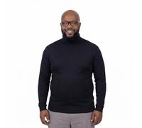 ADAMO Basic Shirt Rollkragen Herren Langarm schwarz bis Übergröße 12XL, Größe:12XL