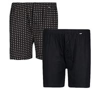 ADAMO Boxershort | Herren Boxershorts I Männer Shorts | Boxershorts Men | Shorts Herren I Herrenunterwäsche I 100% Baumwolle 2er Pack in Übergrößen 8-20 / XXL-8XL, Größe:3XL, Farbe:700 Schwarz