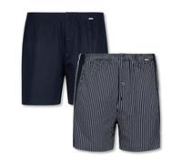 ADAMO Boxershorts David | Herren Boxershorts I Männer Shorts | Boxershorts Men | Shorts Herren I Herrenunterwäsche I 100% Baumwolle 2er Pack in dunkelblau Übergrößen 8-20 / XXL-8XL, Größe:8