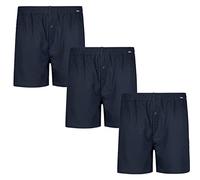 ADAMO Boxershorts James | Herren Boxershorts I Männer Shorts | Boxershorts Men | Shorts Herren I Herrenunterwäsche I 100% Baumwolle 3er Pack in dunkelblau Übergrößen 8-20 / XXL-8XL, Größe:9