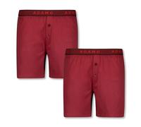 ADAMO Boxershorts Serie'Jonas' im Doppelpack weinrot für Herren in großen Größen bis 20, Größe:16