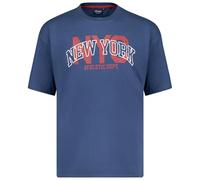 ADAMO Comfort Fit Motivshirt Kurzarm Herren in großen Größen bis 14XL, Größe:10XL, Farbe:Admiral