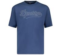 ADAMO Comfort Fit Motivshirt Kurzarm Herren in großen Größen bis 14XL, Größe:12XL, Farbe:Admiral