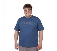ADAMO Comfort Fit Motivshirt Kurzarm Herren in großen Größen bis 14XL, Größe:9XL, Farbe:Admiral
