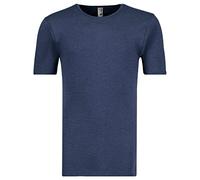 ADAMO Feinripp- Unterhemd mit halbem Arm in dunkelblau bis Übergröße 20, Größe:10