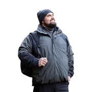 ADAMO Herren 3in1 Jacke Serie 'Alaska Übergrößen 2XL bis 14XL, Größe:8XL, Farbe:Oliv
