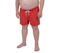 ADAMO Herren Badeshort in rot Serie Jamaica Übergrößen XXL bis 12XL, Größe:12XL