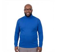 ADAMO Herren Basic Shirt Langarm royal mit Rollkragen bis Übergröße 12XL, Größe:9XL
