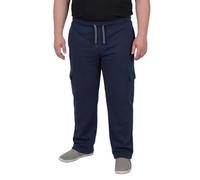 ADAMO Herren Cargo-Jogginghose in großen Größen bis 14XL Serie THASSOS, Größe:14XL, Farbe:Dunkelblau