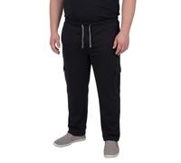 ADAMO Herren Cargo-Jogginghose in großen Größen bis 14XL Serie THASSOS, Größe:14XL, Farbe:Schwarz