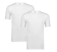 ADAMO Herren Feinripp T-Shirt ½ Arm 2er Pack Übergrößen 8 - 20, Größe:16, Farbe:Weiß
