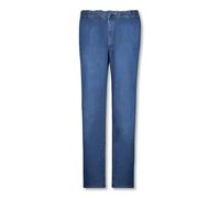 ADAMO Herren Jeans Jogginghose lang in großen Größen bis 12XL Serie Texas Mittelblau, Größe:XXL