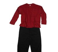 Adamo Herren Pyjama / Schlafanzug bordeaux Übergrösse