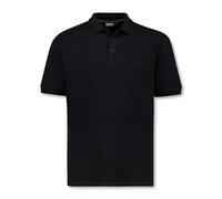 ADAMO Kurzarm Polo Shirt Keno Pique Qualität für Herren in großen Größen bis 10XL, Größe:10XL, Farbe:Schwarz