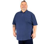 ADAMO Kurzarm Polo Shirt Keno Pique Qualität für Herren in großen Größen bis 10XL, Größe:10XL, Farbe:Admiral