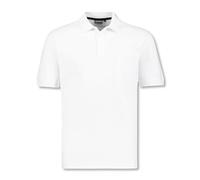ADAMO Kurzarm Polo Shirt Keno Pique Qualität für Herren in großen Größen bis 10XL, Größe:10XL, Farbe:Weiß