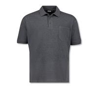 ADAMO Kurzarm Polo Shirt Keno Pique Qualität für Herren in großen Größen bis 10XL, Größe:4XL, Farbe:anthrameliert