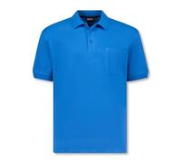 ADAMO Kurzarm Polo Shirt Keno Pique Qualität für Herren in großen Größen bis 10XL, Größe:6XL, Farbe:Azur