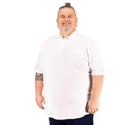 ADAMO Kurzarm Polo Shirt Keno Pique Qualität für Herren in großen Größen bis 10XL, Größe:8XL, Farbe:Weiß