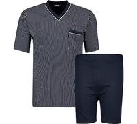 ADAMO Kurzarm Schlafanzug in dunkelblau Übergröße 10XL Test, Größe:3XL