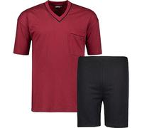 ADAMO Kurzarm Schlafanzug in weinrot der Firma ÜBERGRÖSSE 10XL, Größe:3XL