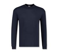 ADAMO Langarmshirt Basic in blau Herren bis Übergröße 12XL, Größe:9XL