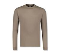 ADAMO Langarmshirt Basic in Khaki Herren bis Übergröße 12XL, Größe:9XL