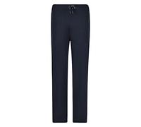 ADAMO Schlafhose Herren lang für Übergrößen 100% Baumwolle, Dunkelblau, 5XL I Angenehme Pyjamahose Herren lang mit Kordel, Gesäß- & 2 Einschubtaschen