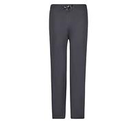 ADAMO Schlafhose Herren lang für Übergrößen 100% Baumwolle, Grau, 4XL I Angenehme Pyjamahose Herren lang mit Kordel, Gesäß- & 2 Einschubtaschen