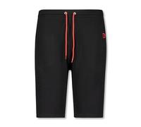 ADAMO Schwarze Herren Jogginghose kurz Ottoman Rippe Serie Marcel großen Größen XXL - 10XL, Größe:4XL