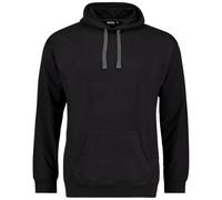 ADAMO Sweatshirt mit Kapuze und Kängurutasche Männer Serie SANTORIN bis Übergröße 14XL, Größe:12XL, Farbe:Schwarz