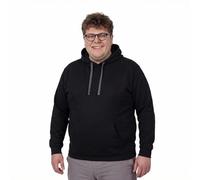 ADAMO Sweatshirt mit Kapuze und Kängurutasche Männer Serie SANTORIN ergröße 14XL, Größe:5XL, Farbe:Schwarz