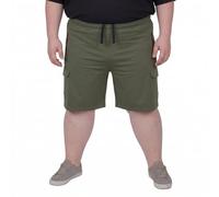 ADAMO Sweatshorts mit Cargotaschen Übergrößen bis 14XL für Herren, Größe:10XL, Farbe:Oliv