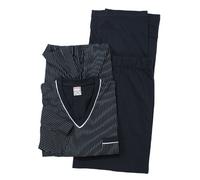 ADAMO Übergrößen Langarmschlafanzug in grau der Firma 9XL, Größe:9XL;Farbe:Blau