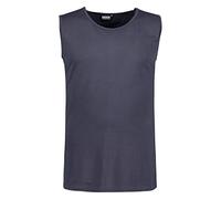 ADAMO Unterhemd Herren für Übergrößen im Doppelpack 100% Baumwolle, Grau, 4XL I Tank Top Herren mit Breiten Schultern & Rundhals I Herren Unterhemden