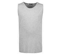 ADAMO Unterhemd Herren für Übergrößen im Doppelpack 100% Baumwolle, Grau meliert, 7XL I Tank Top Herren mit Breiten Schultern & Rundhals I Muskelshirt