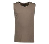 ADAMO Unterhemd Herren für Übergrößen im Doppelpack 100% Baumwolle, Khaki, 4XL I Tank Top Herren mit Breiten Schultern & Rundhals I Herren Unterhemden