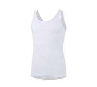 ADAMO Weißes Prestige Unterhemd Doppelripp bis Übergröße 20, Größe:16