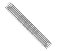 Addi AD2017015-2.50 Strumpfstricknadeln, Perlgrau, 2,5/15cm, 5