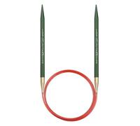 Addi AD7052080-6.00 Christmas Lace, 6.00mm Rundschreiben Stricknadel mit Eloxierte Aluminiumspitzen und Rote Kunststoffschnur, Mehrfarbig, 80cm, 6mm